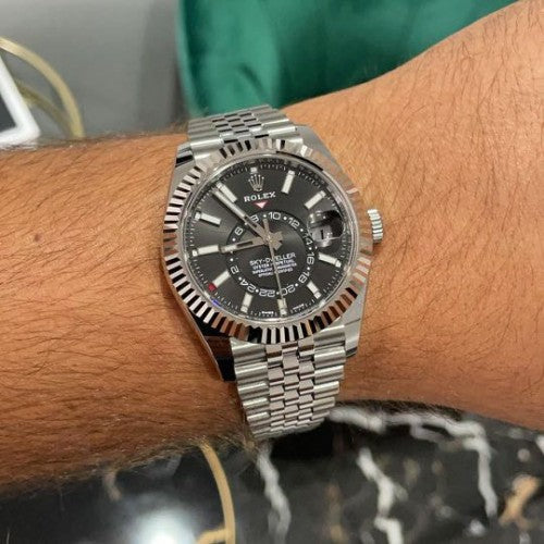 ROLEX SKY DWELLER - SILVER BLACK