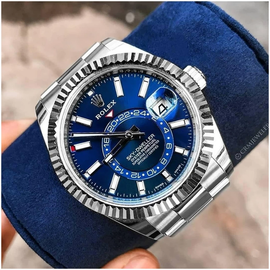 ROLEX SKY DWELLER - SILVER Blue