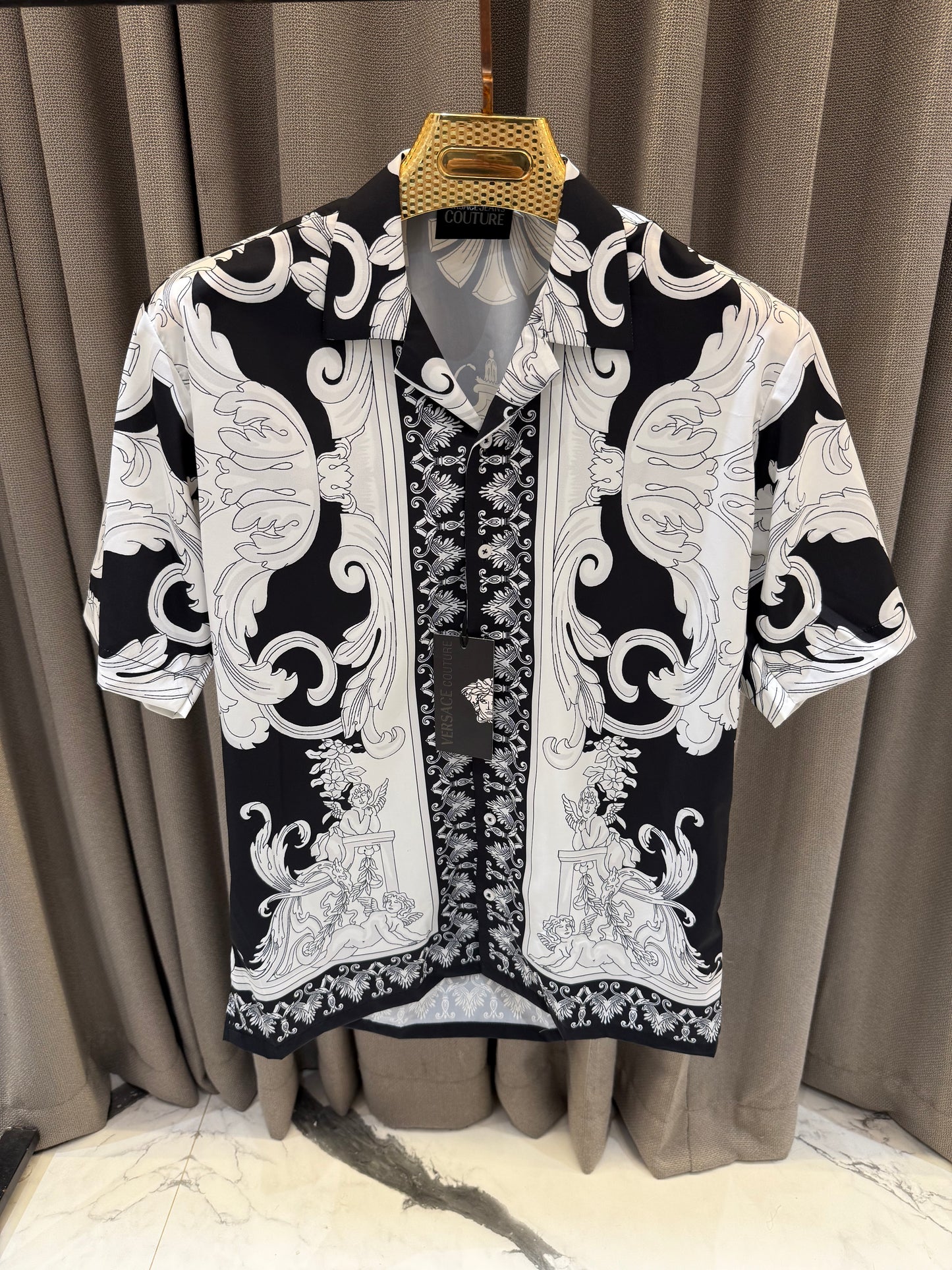VERSACE BOROCCO ULTRA PREMIUM STORE ARTICLE HALF SHIRT