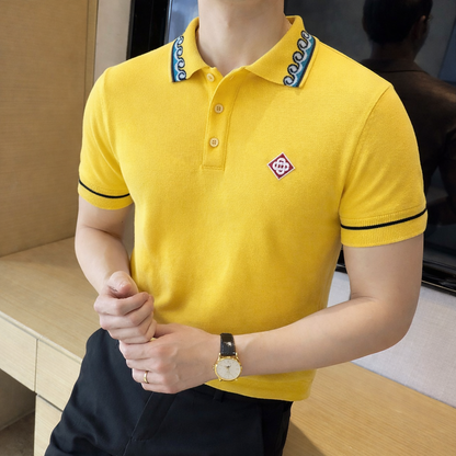 Casablanca Knitted Imported Polo Yellow