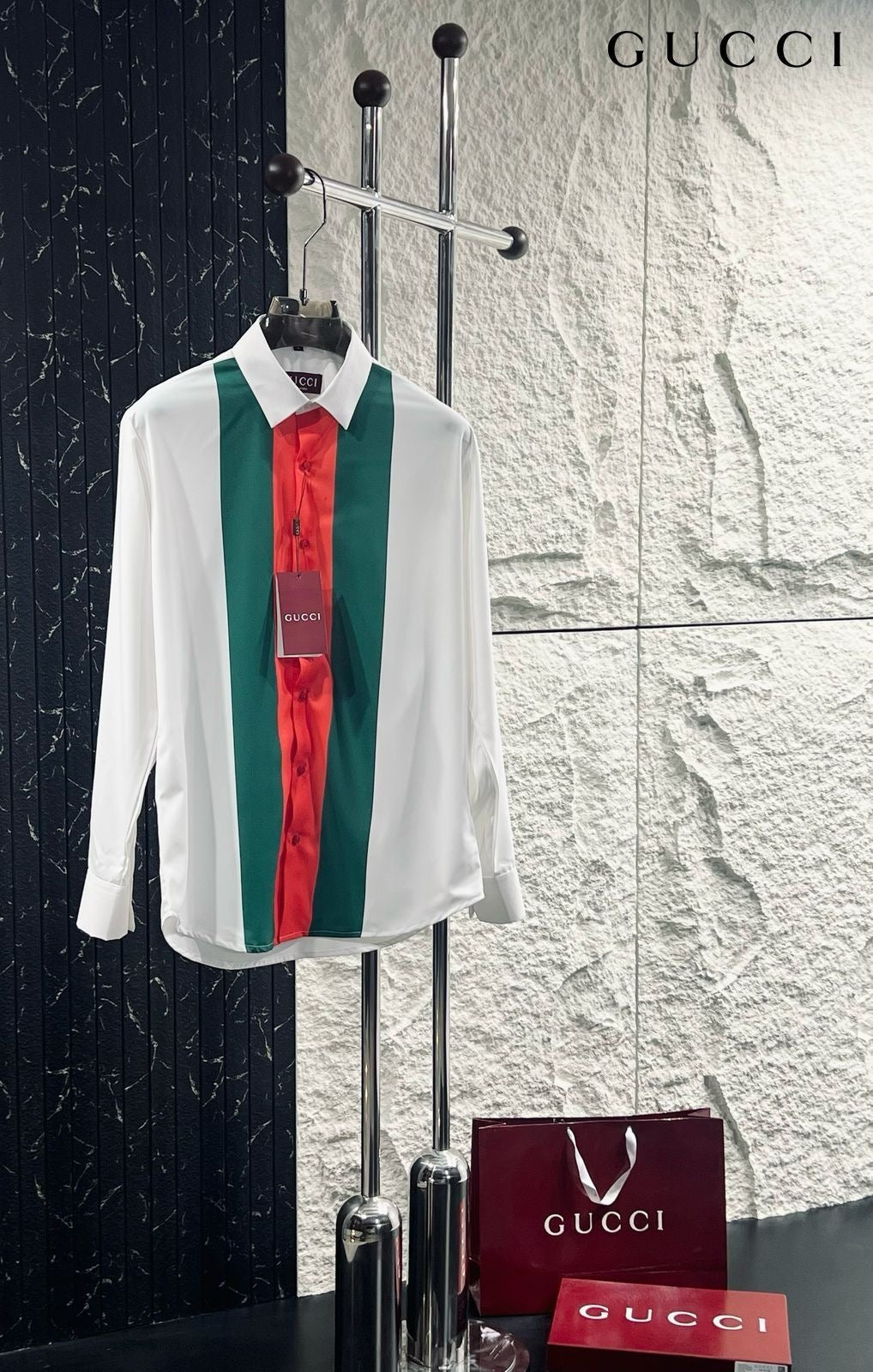 GUCCI IMPORTED STORE ARTICLE SHIRT ( WHITE)