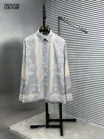 VERSACE WHITE BOROCCO IMPORTED SHIRT