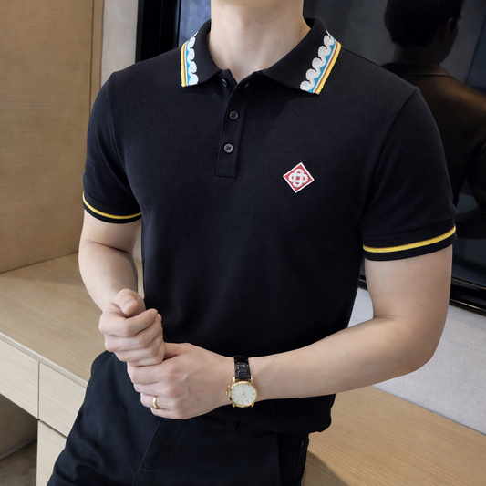 Casablanca Knitted Imported Black Polo