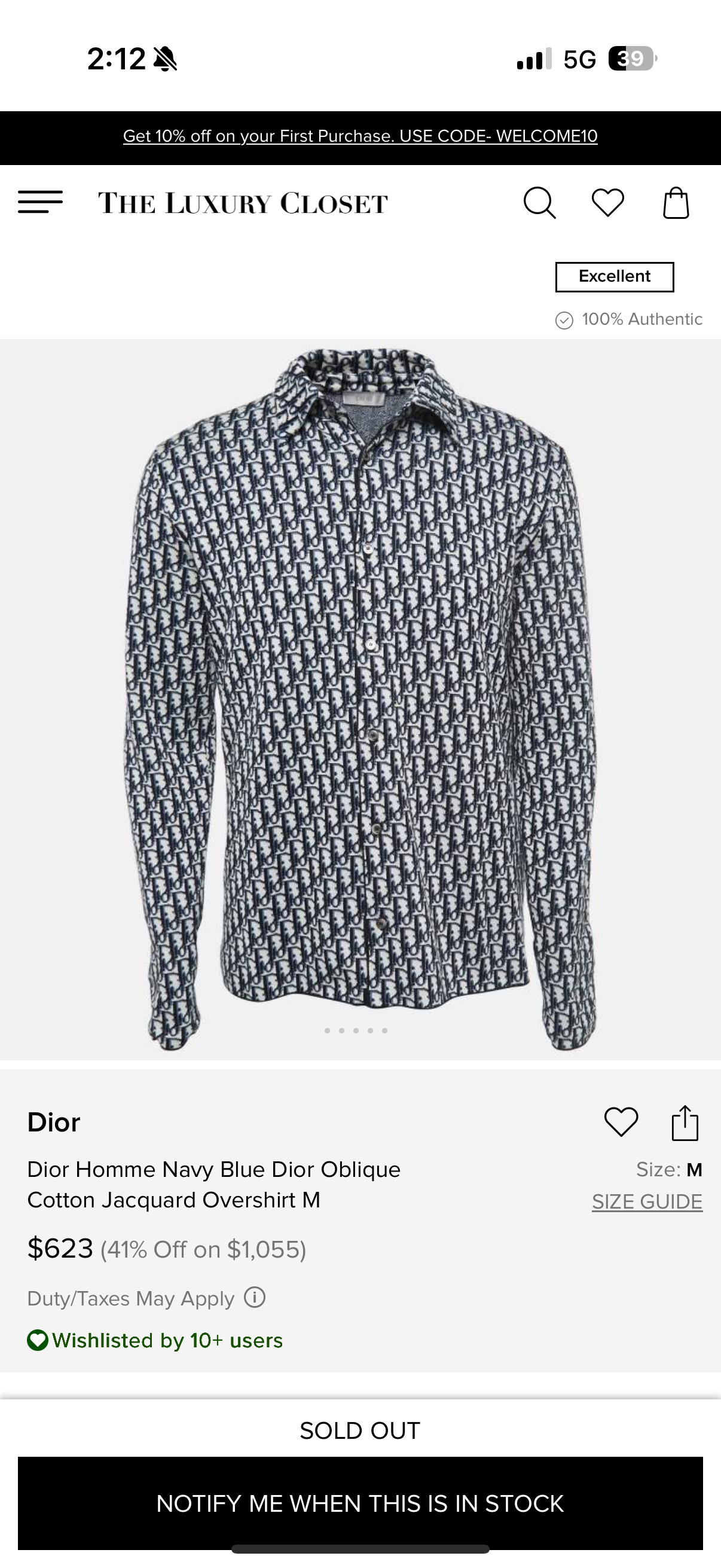 DIOR OBLIQUE STORE ARTICLE SHACKET