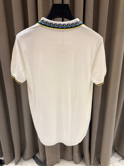 Casablanca Knitted Imported Polo White