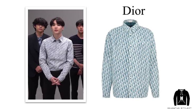 DIOR OBLIQUE IMPORTED SKY DENIM BLUE SHIRT