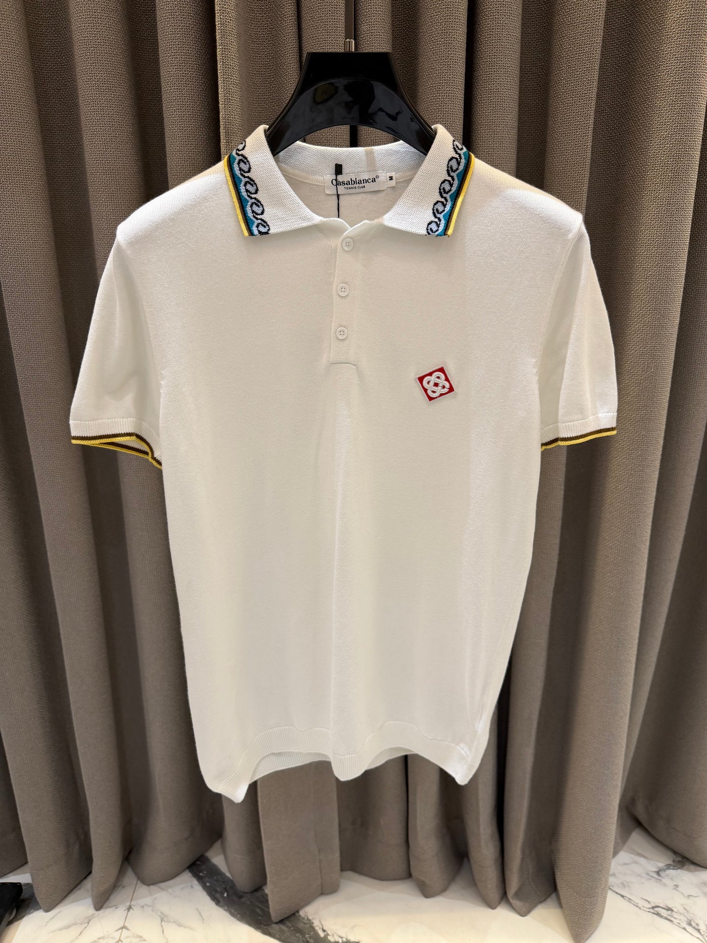 Casablanca Knitted Imported Polo White