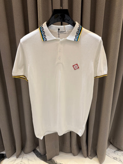 Casablanca Knitted Imported Polo White