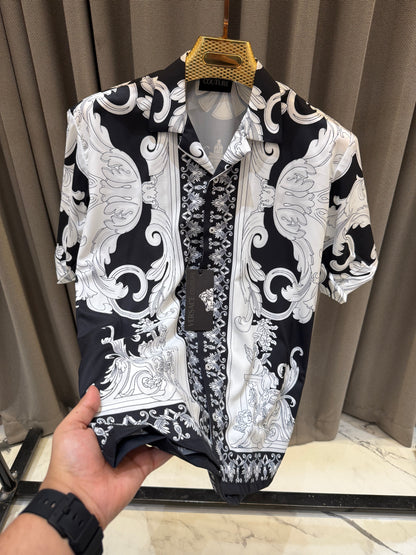 VERSACE BOROCCO ULTRA PREMIUM STORE ARTICLE HALF SHIRT