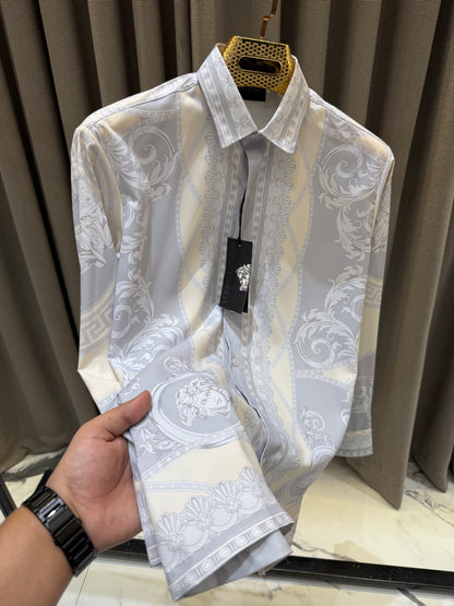 VERSACE WHITE BOROCCO IMPORTED SHIRT