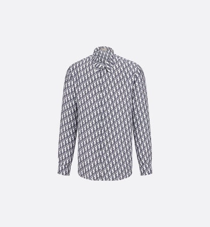 DIOR OBLIQUE IMPORTED GREY DENIM SHIRT