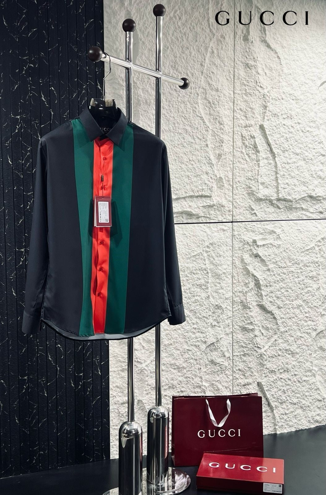 GUCCI IMPORTED BLACK PREMIUM SHIRT