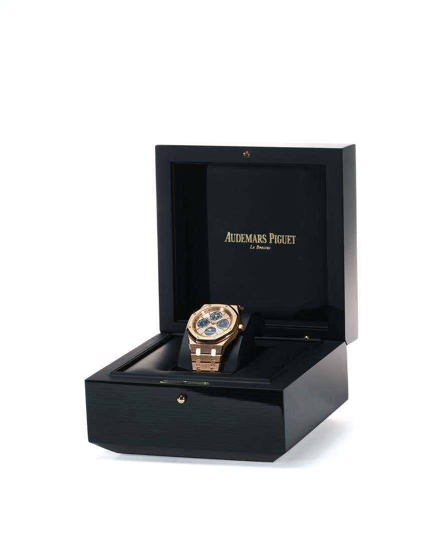 Audemars Piguet Royal Oak Perpetual Calendar/ 18k Rose Gold/ Blue
