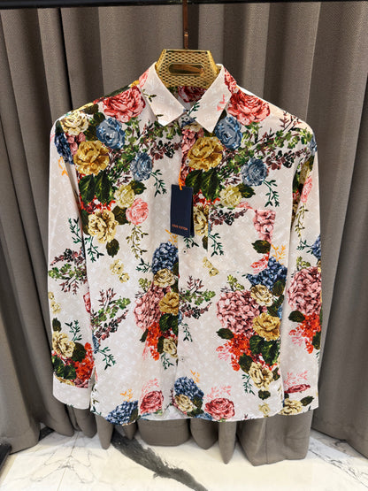 LOUIS VUITTION IMPORTED MONOGRAM FLORAL STORE SHIRT