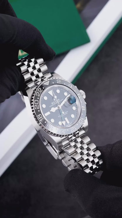 ROLEXX GMT Master 2 - SILVER BLACK (Bruice Wayne)